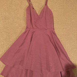 Mauve Short Homecoming Dress